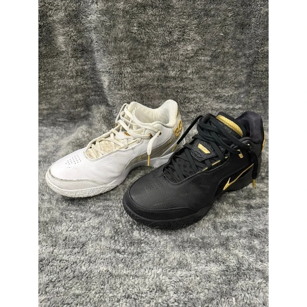 Nike LeBron Witness 8 Equality Basketball Shoes White Black Gold FJ1566-103 11.5